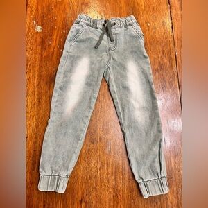 Little Bipsy Olive Denim Jogger Pants